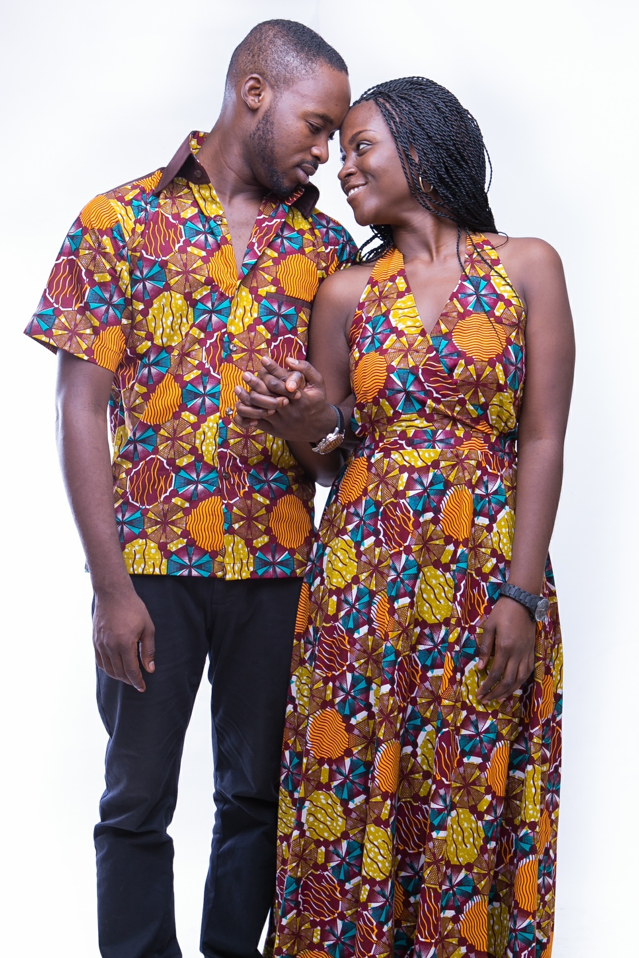 African Print Couple Love by Zediajaab