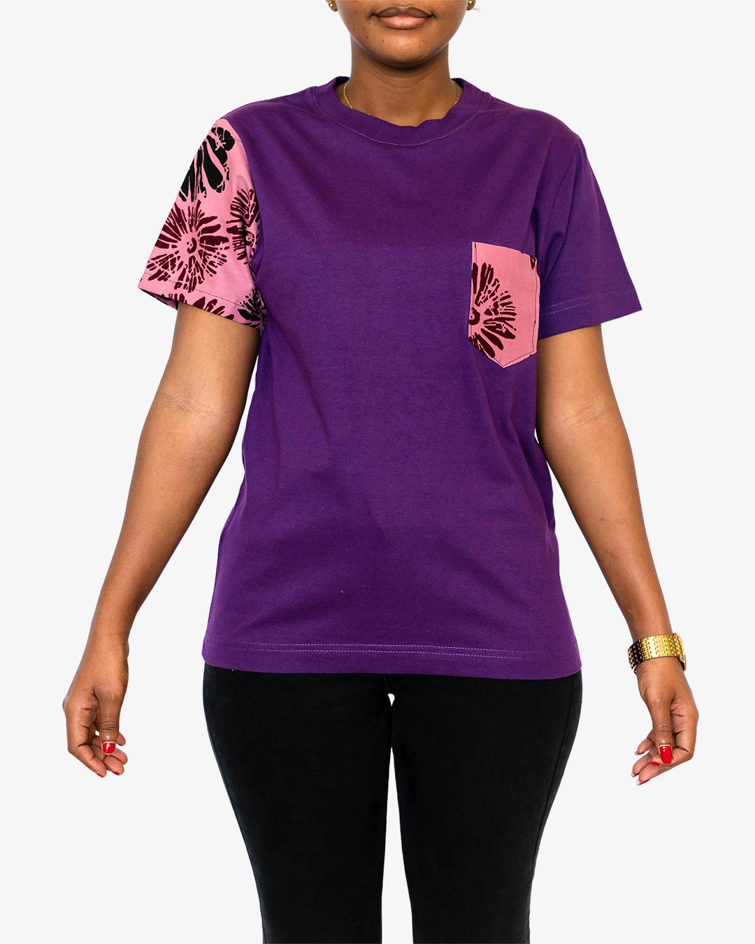 Purple Kitenge T-Shirt