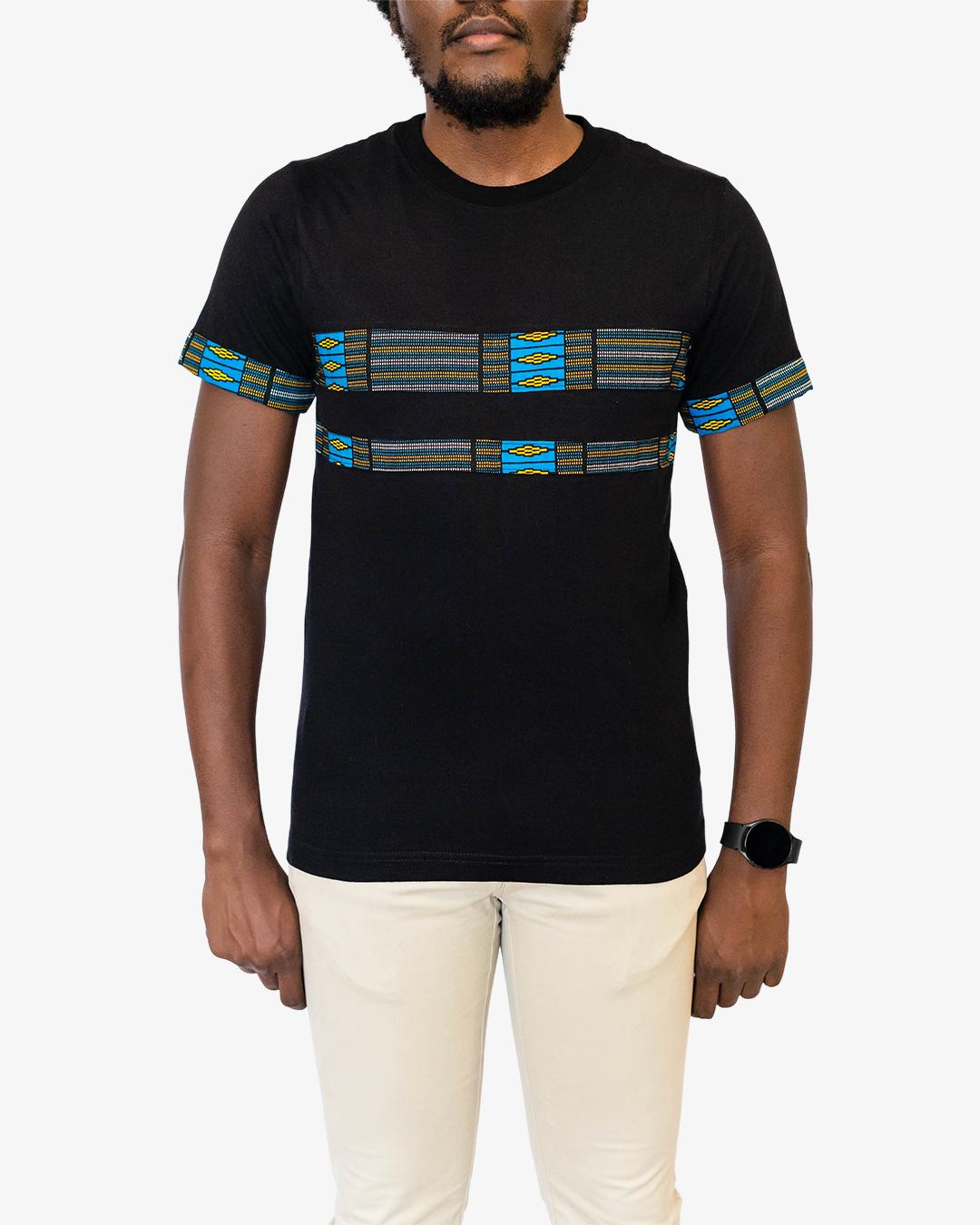Black Kitenge T-Shirt